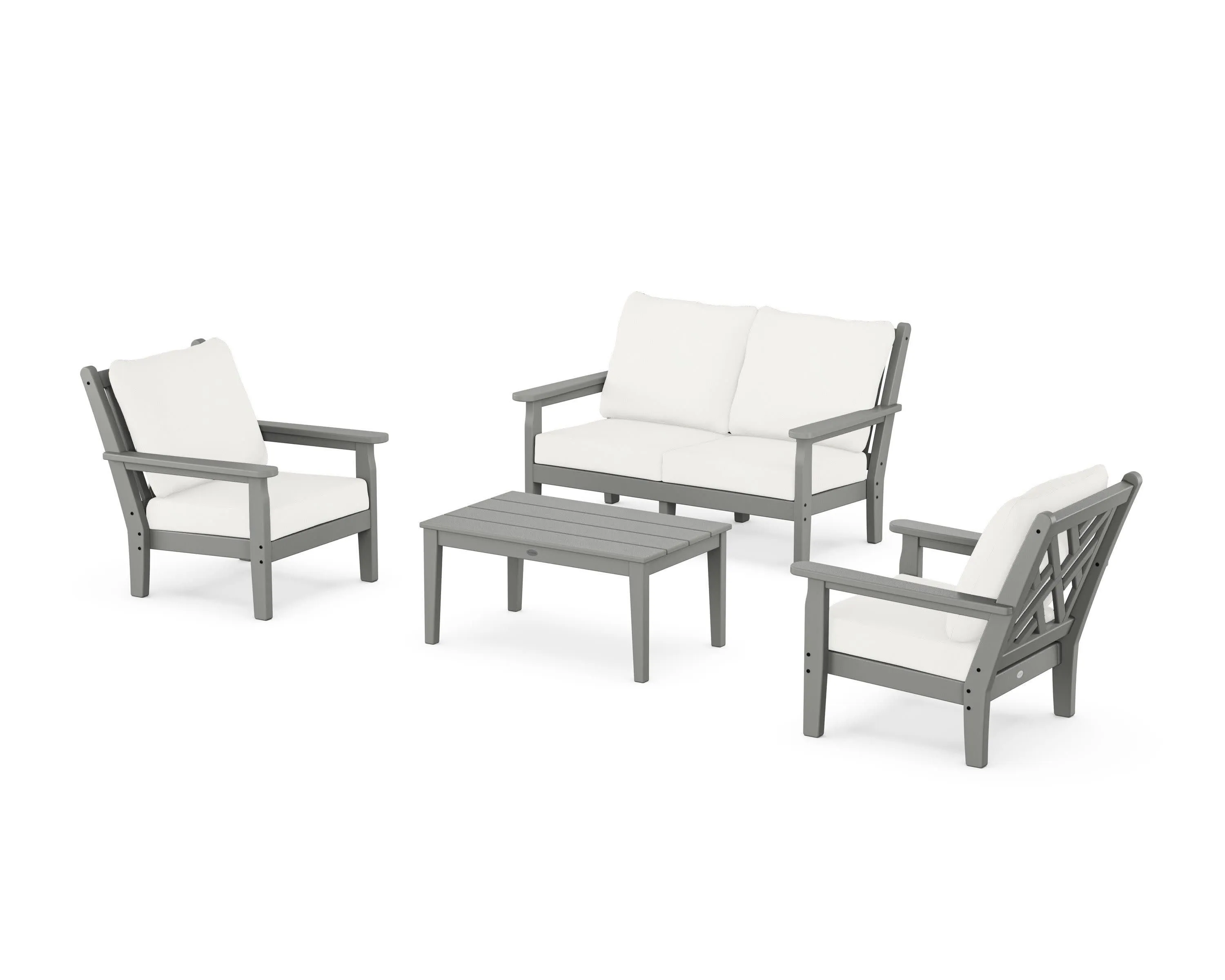 Chippendale 4-Piece Deep Seating Set with Loveseat