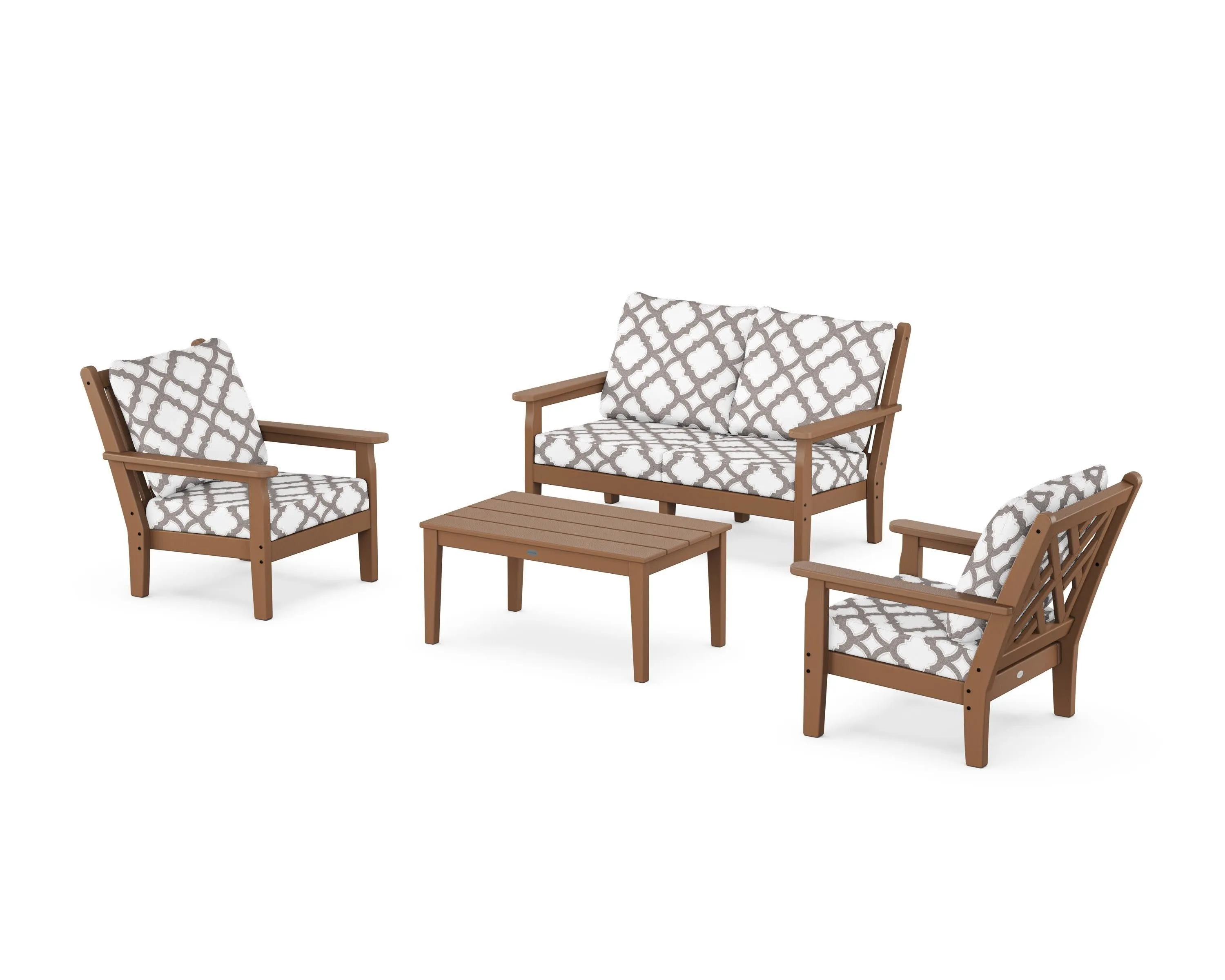 Chippendale 4-Piece Deep Seating Set with Loveseat