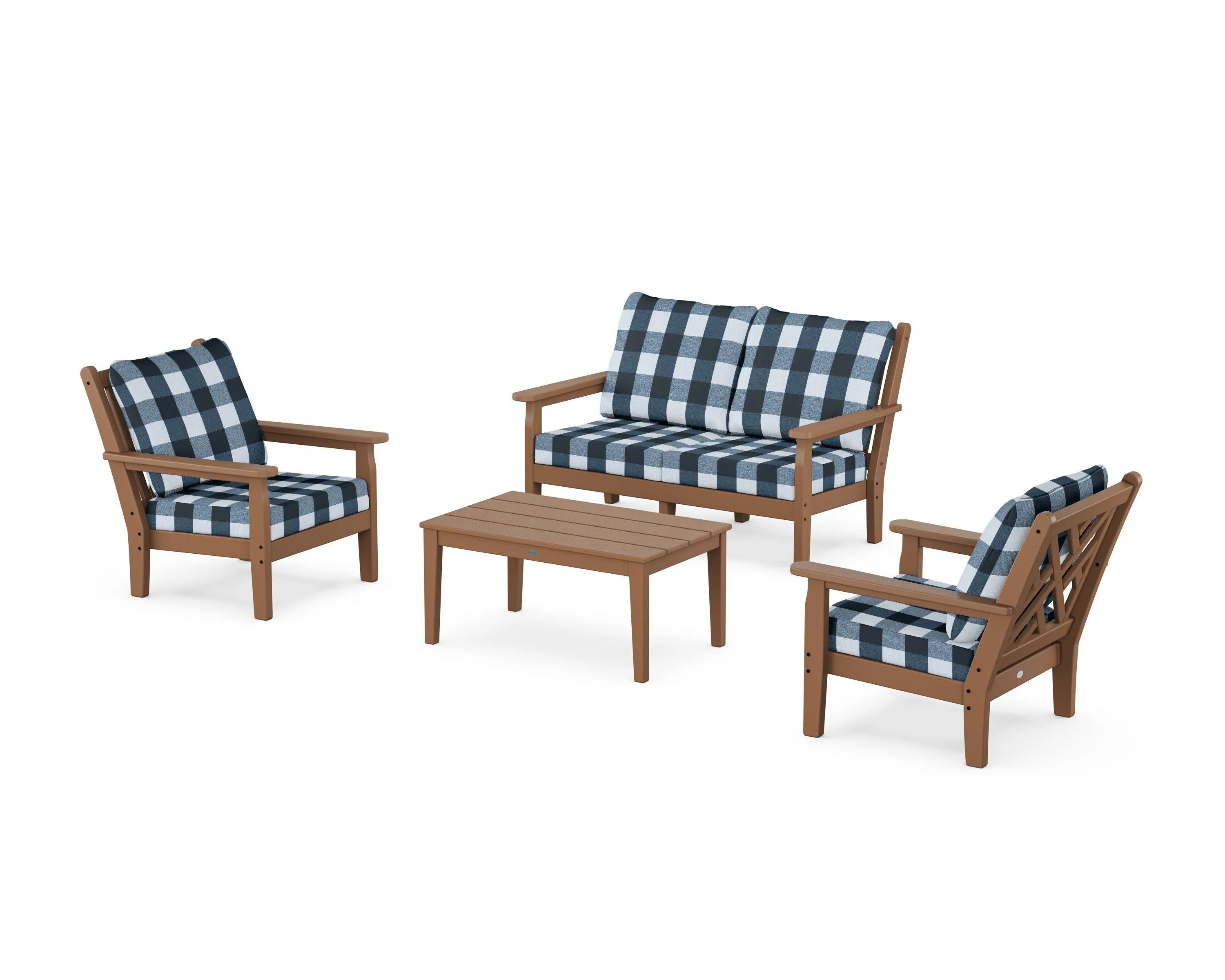Chippendale 4-Piece Deep Seating Set with Loveseat