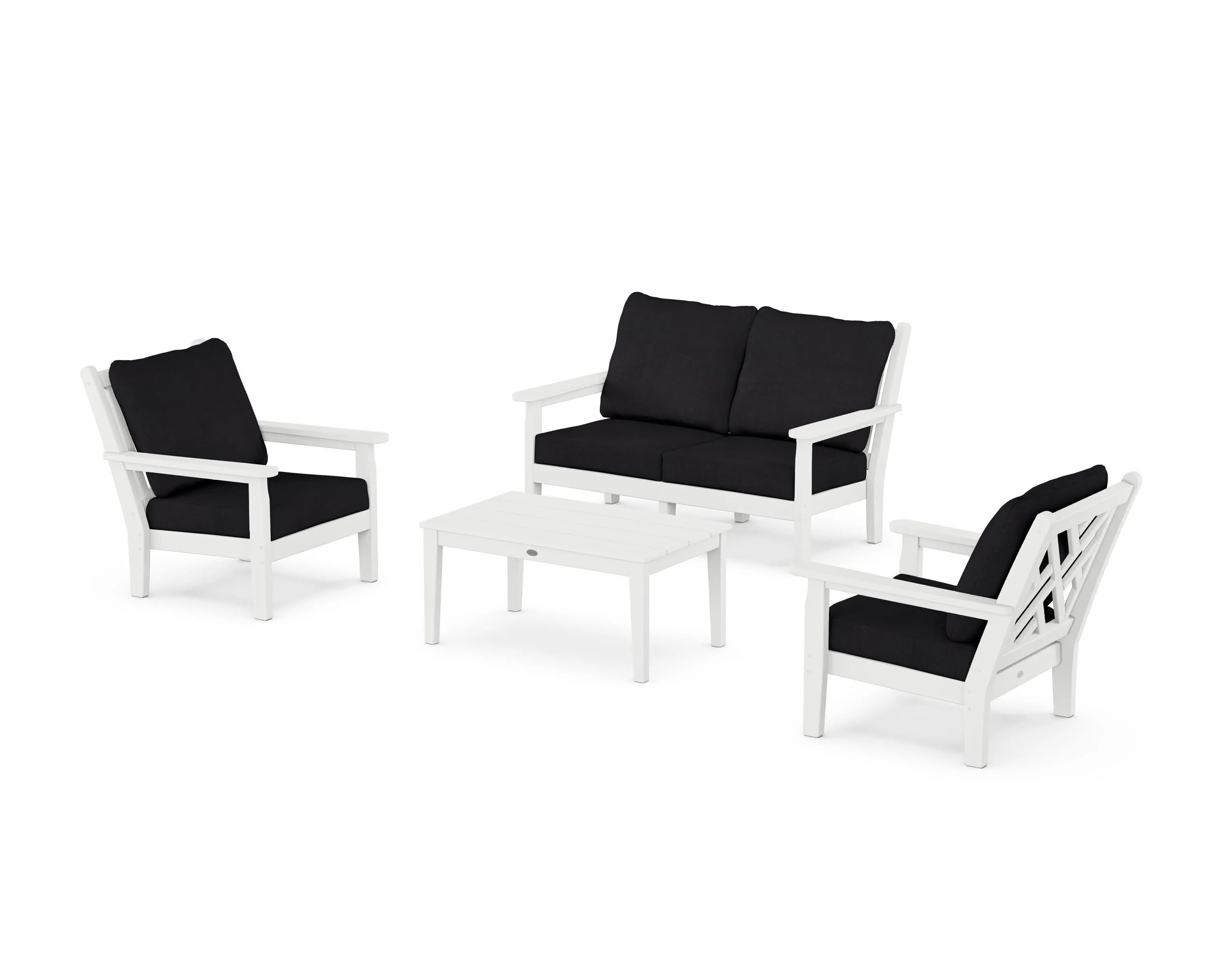 Chippendale 4-Piece Deep Seating Set with Loveseat