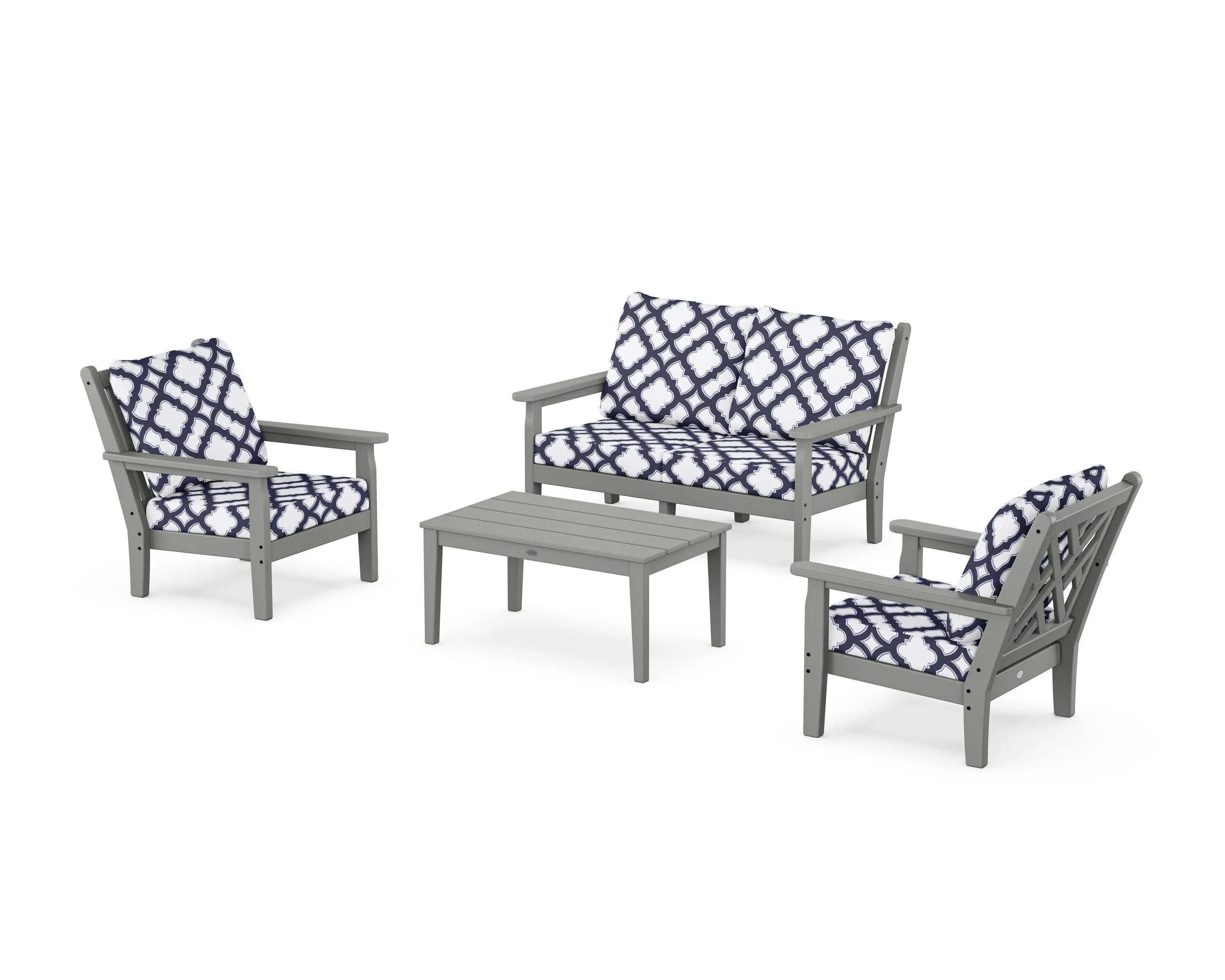 Chippendale 4-Piece Deep Seating Set with Loveseat