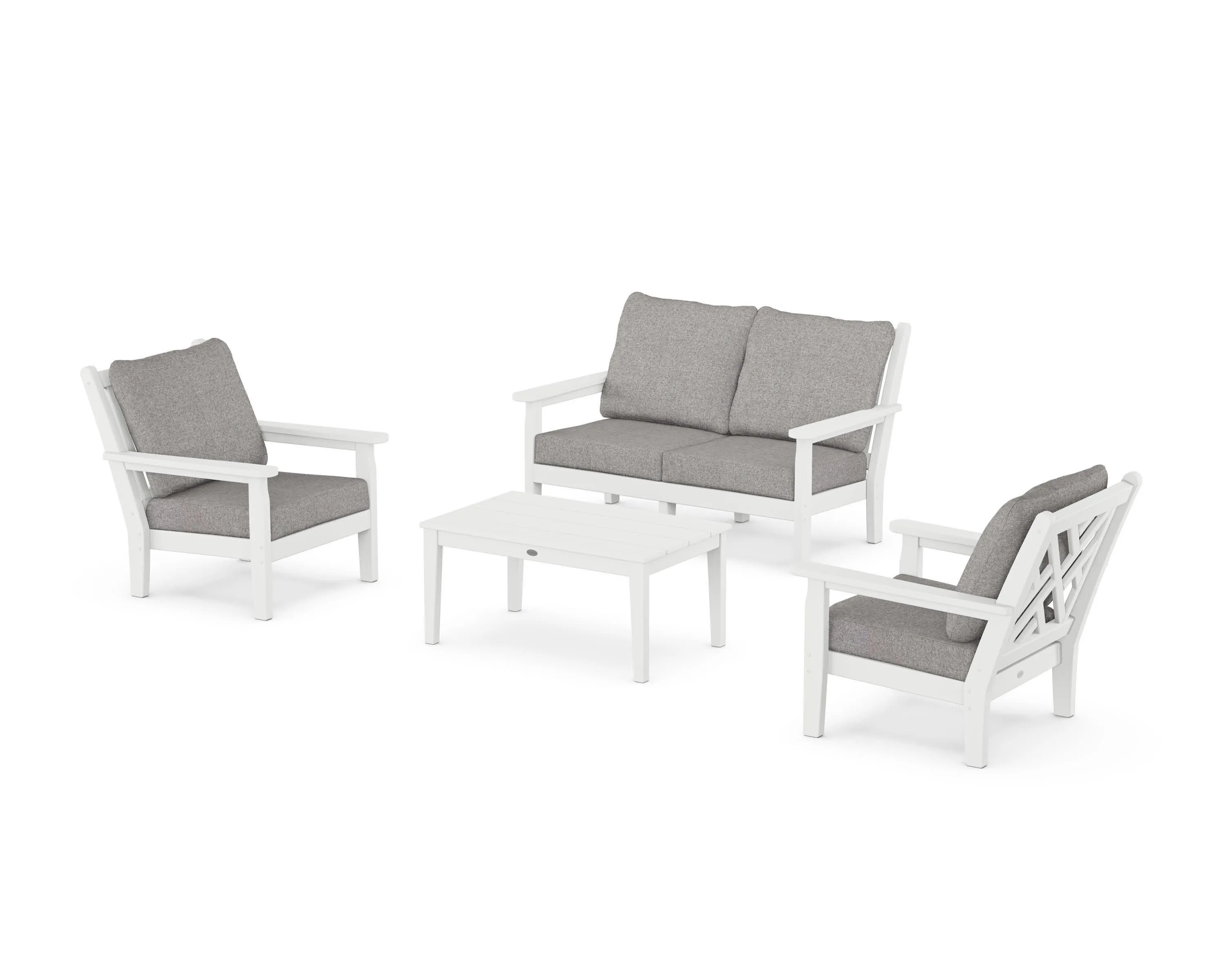 Chippendale 4-Piece Deep Seating Set with Loveseat