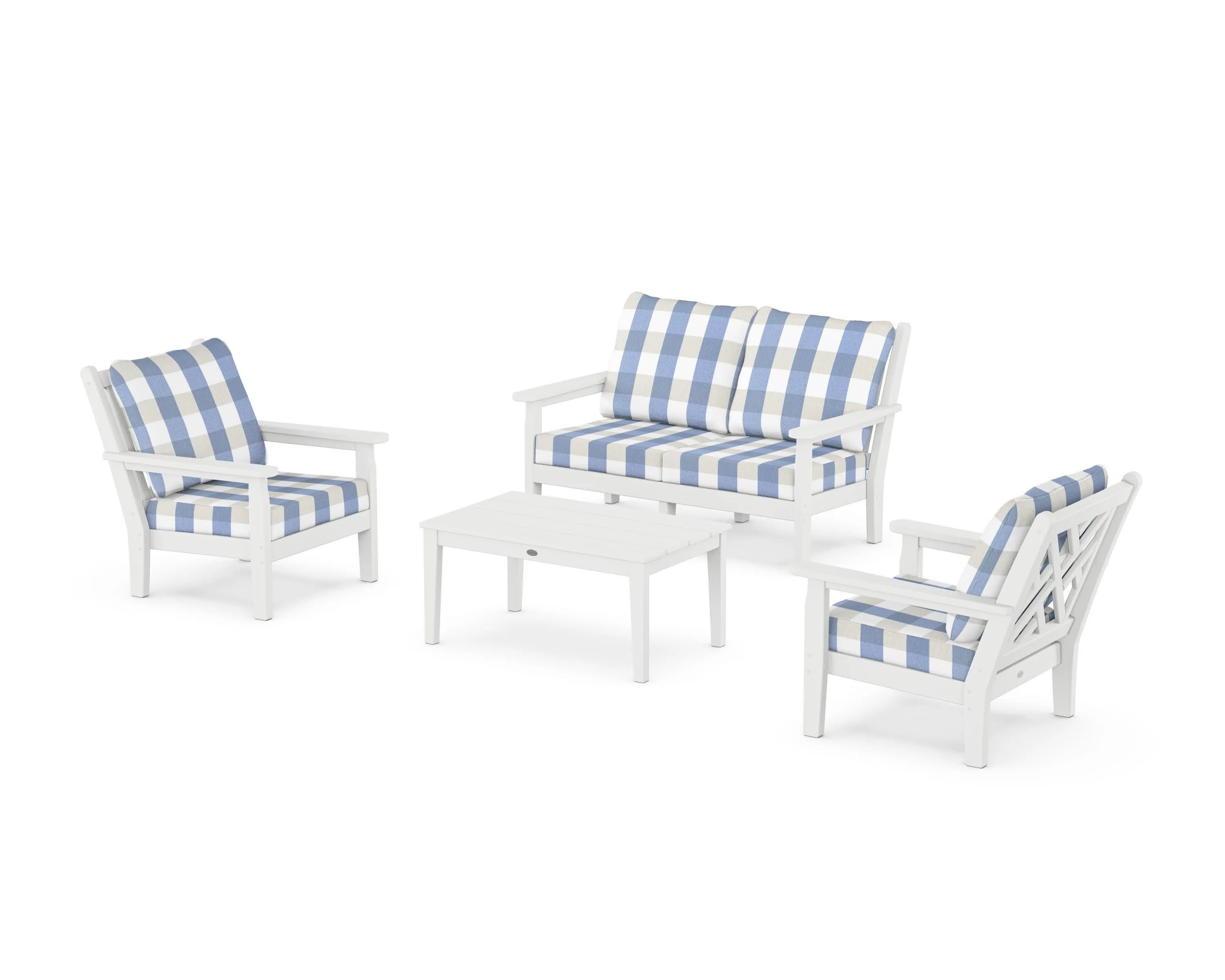 Chippendale 4-Piece Deep Seating Set with Loveseat