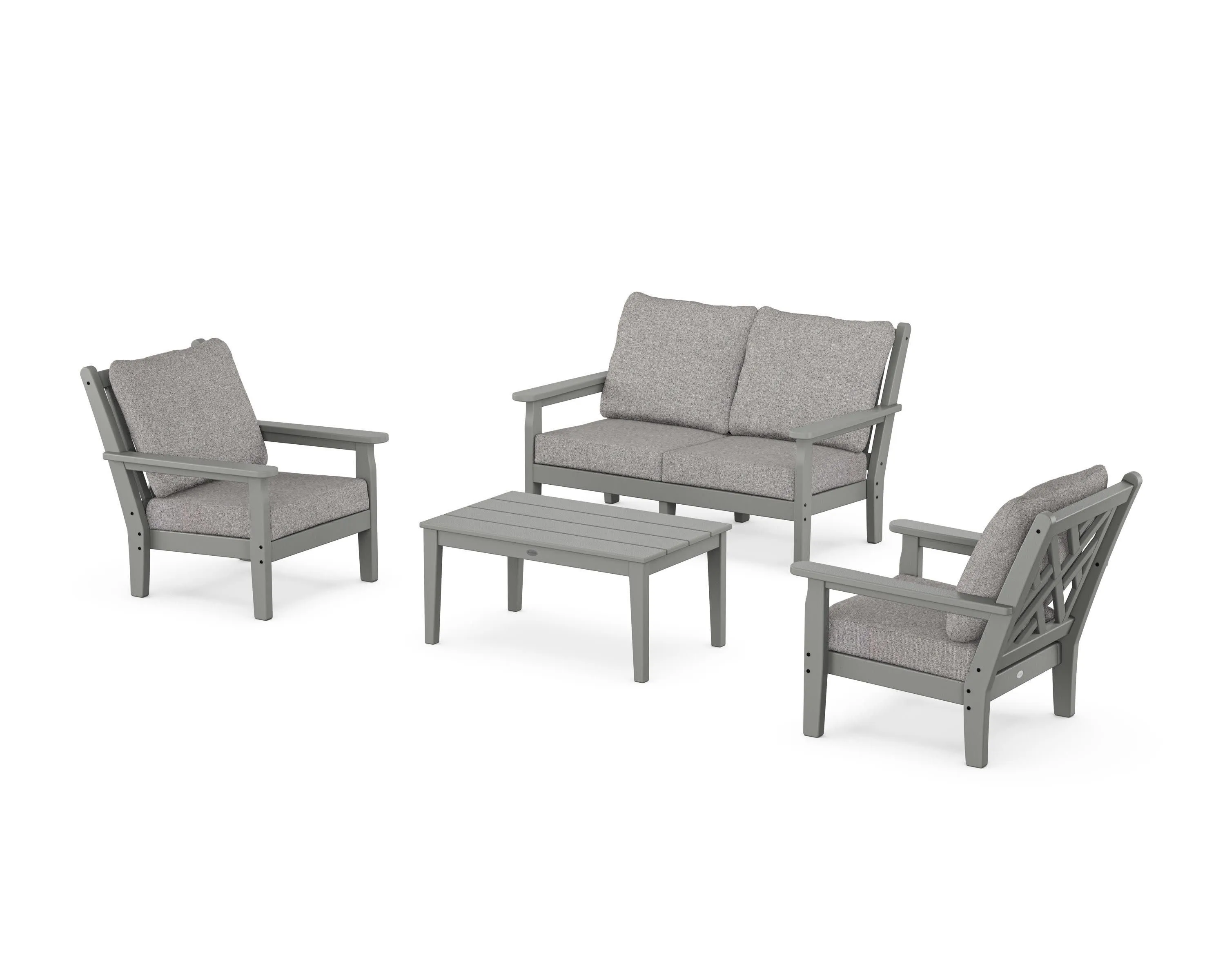 Chippendale 4-Piece Deep Seating Set with Loveseat