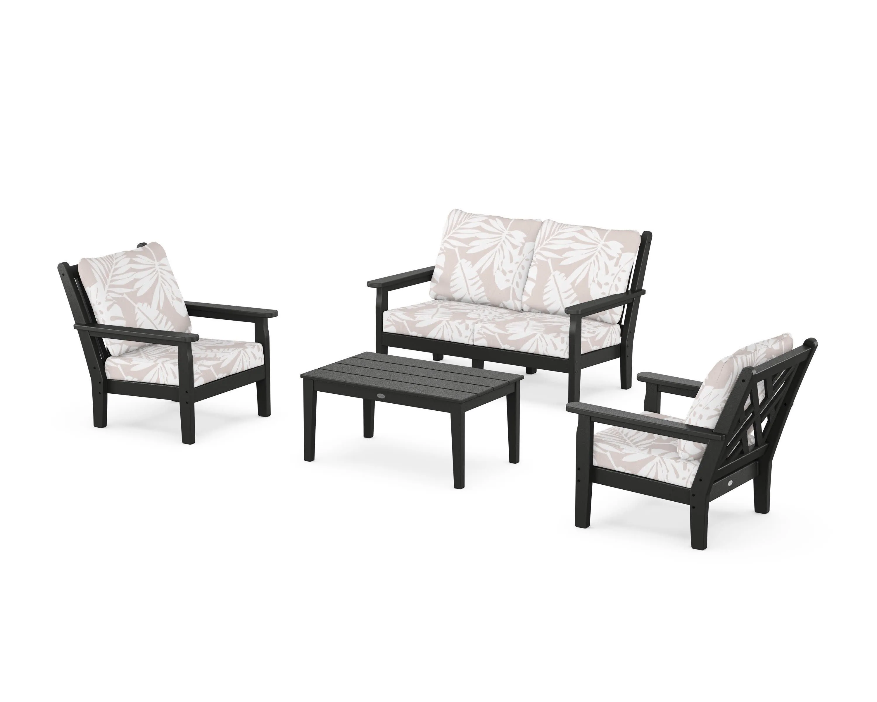Chippendale 4-Piece Deep Seating Set with Loveseat