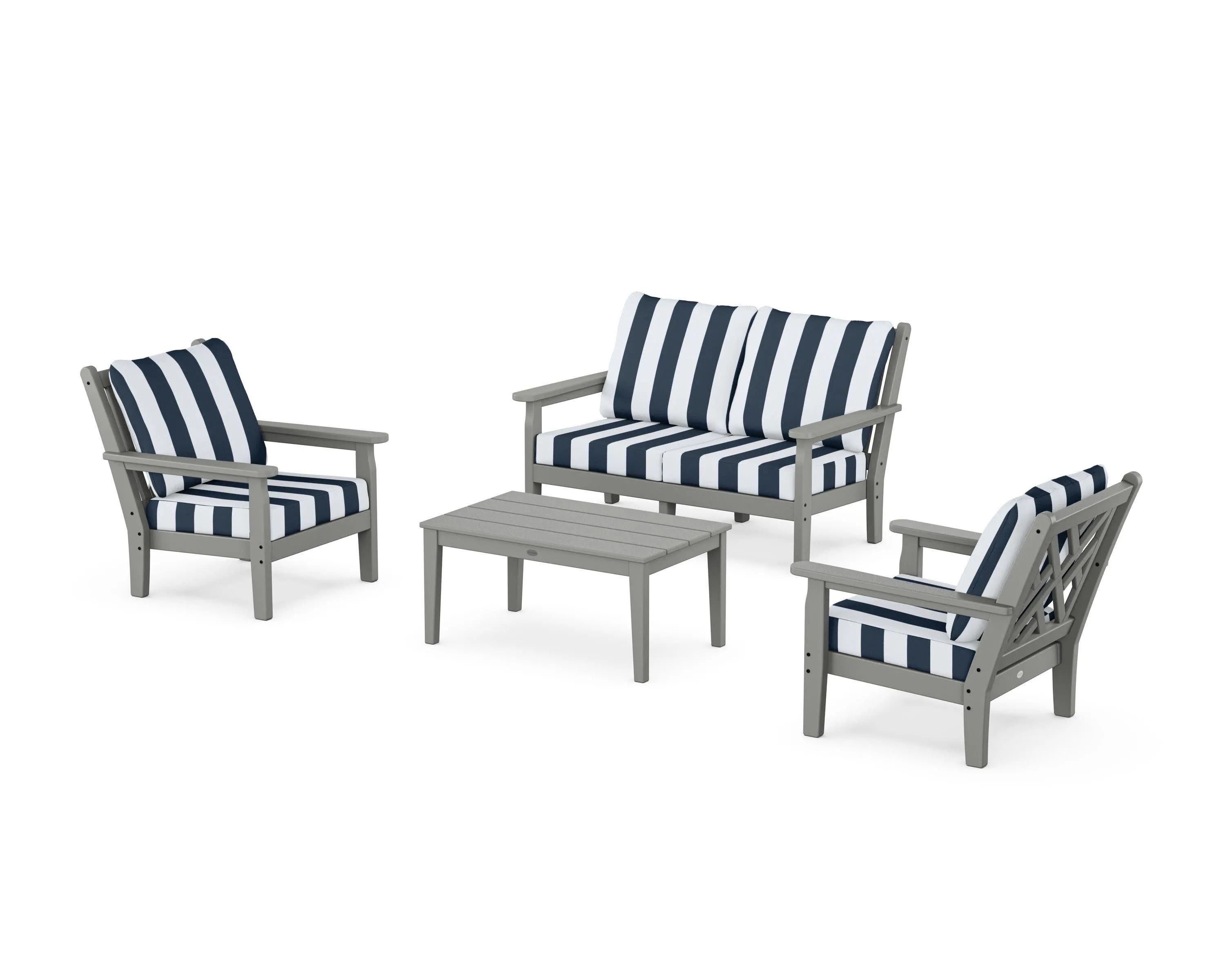 Chippendale 4-Piece Deep Seating Set with Loveseat