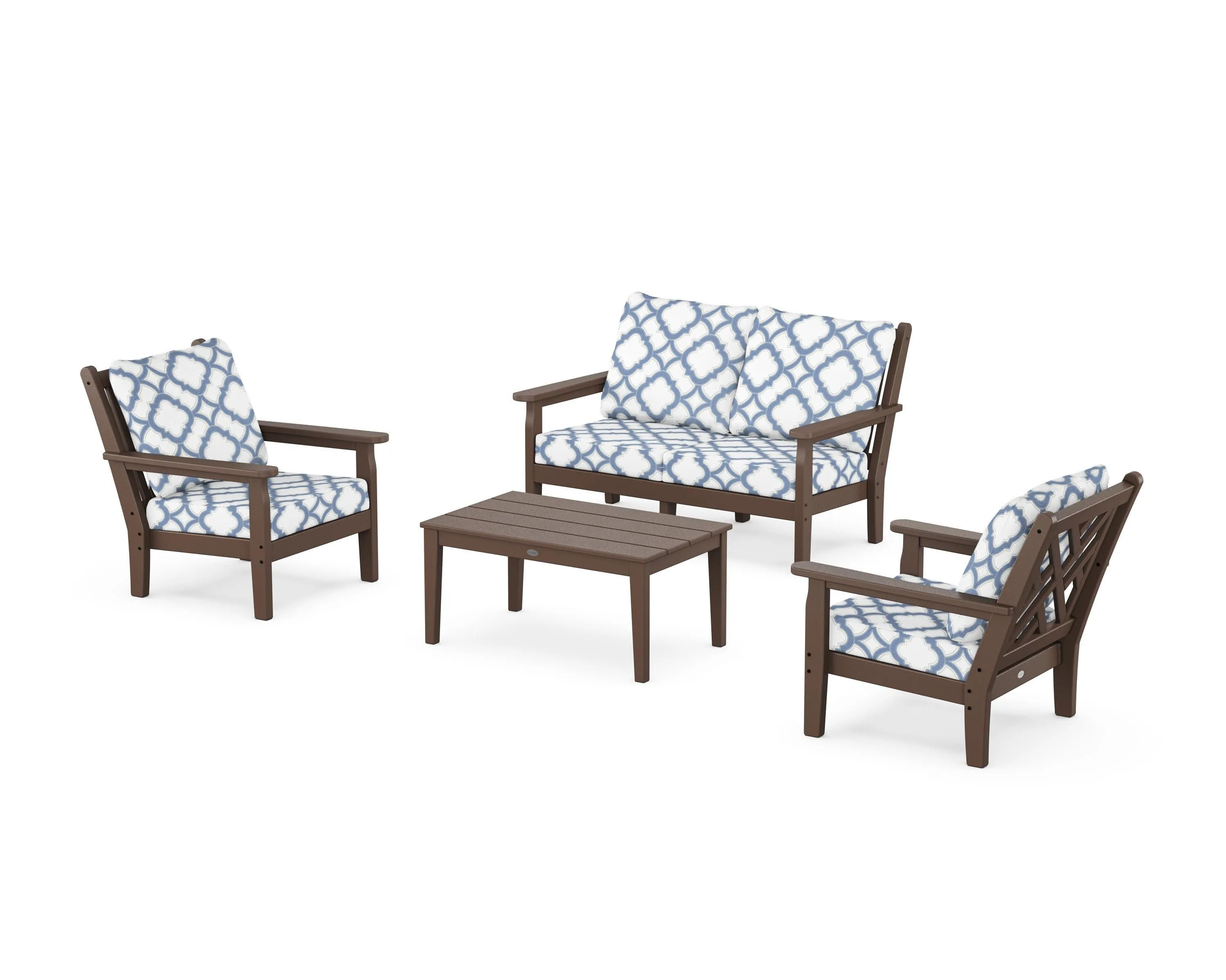 Chippendale 4-Piece Deep Seating Set with Loveseat