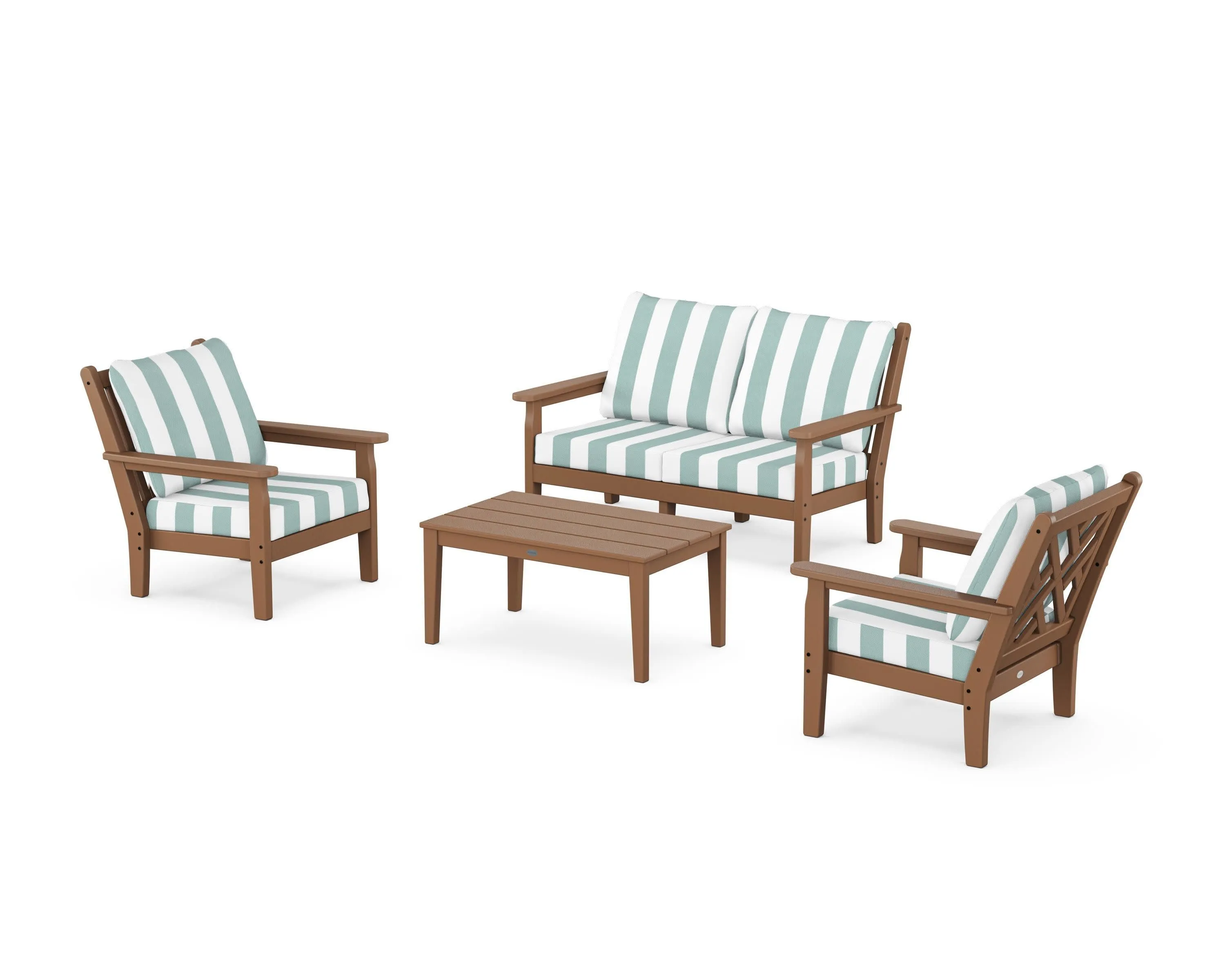 Chippendale 4-Piece Deep Seating Set with Loveseat
