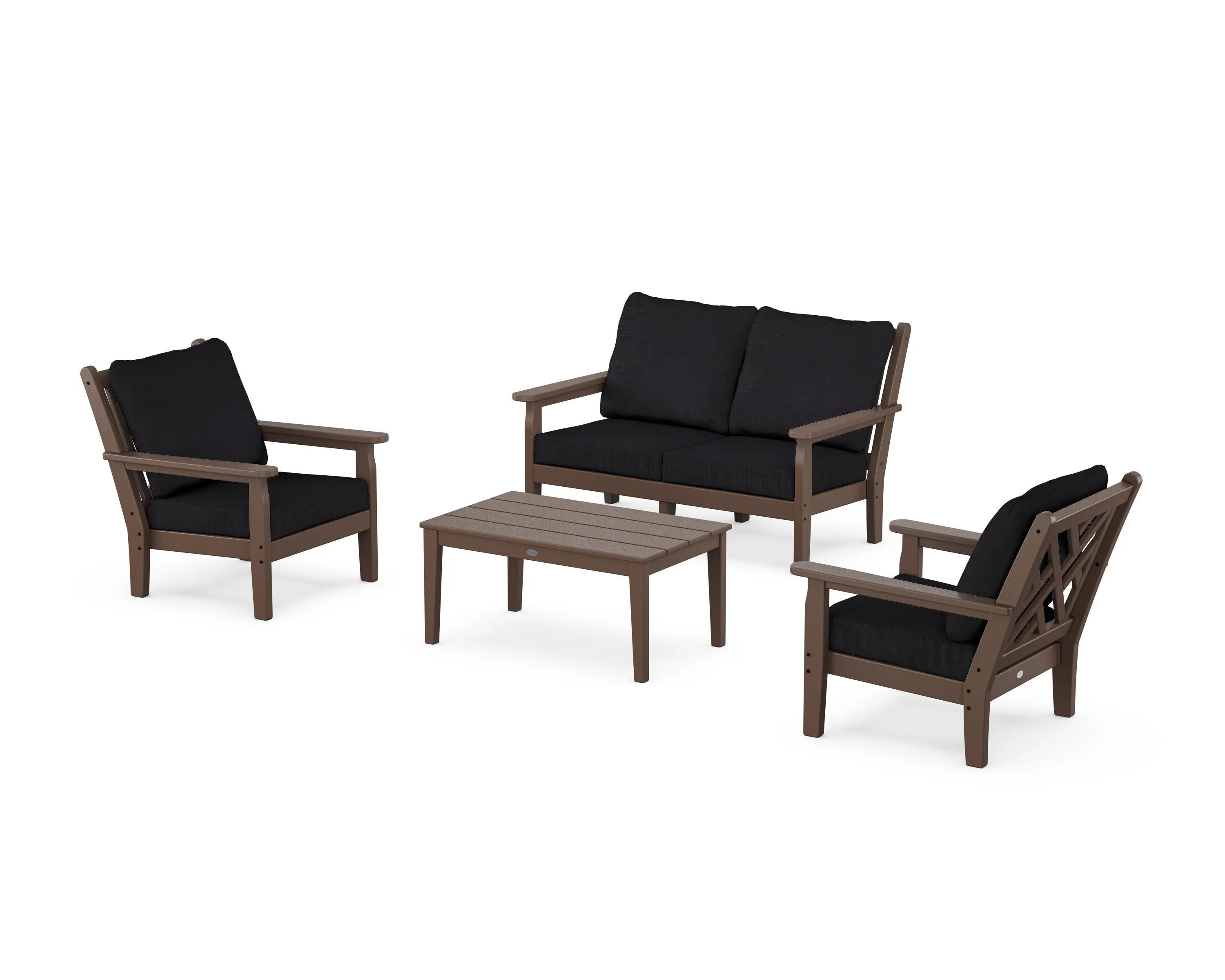 Chippendale 4-Piece Deep Seating Set with Loveseat