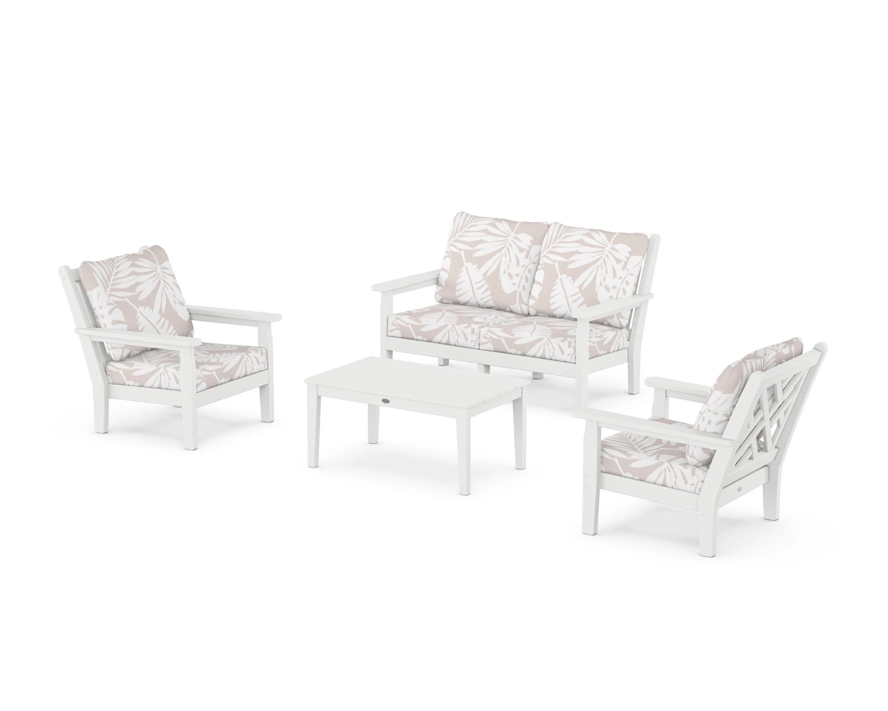 Chippendale 4-Piece Deep Seating Set with Loveseat