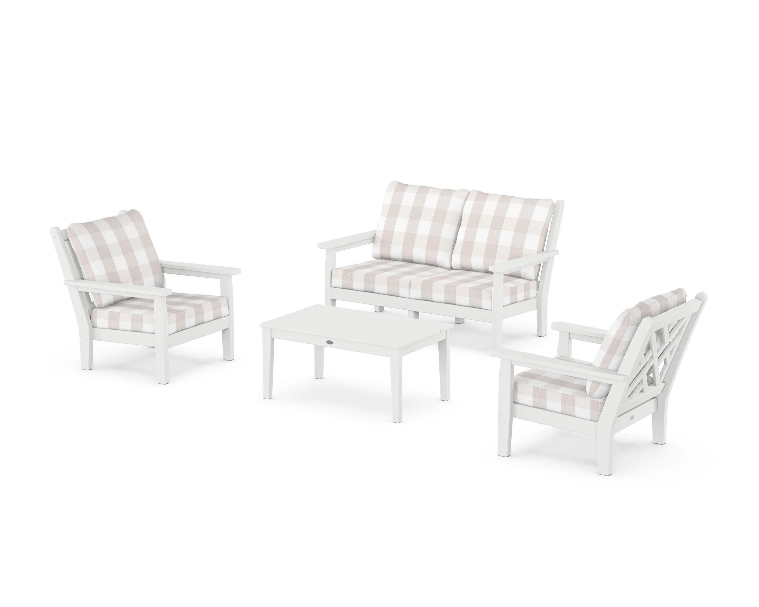 Chippendale 4-Piece Deep Seating Set with Loveseat