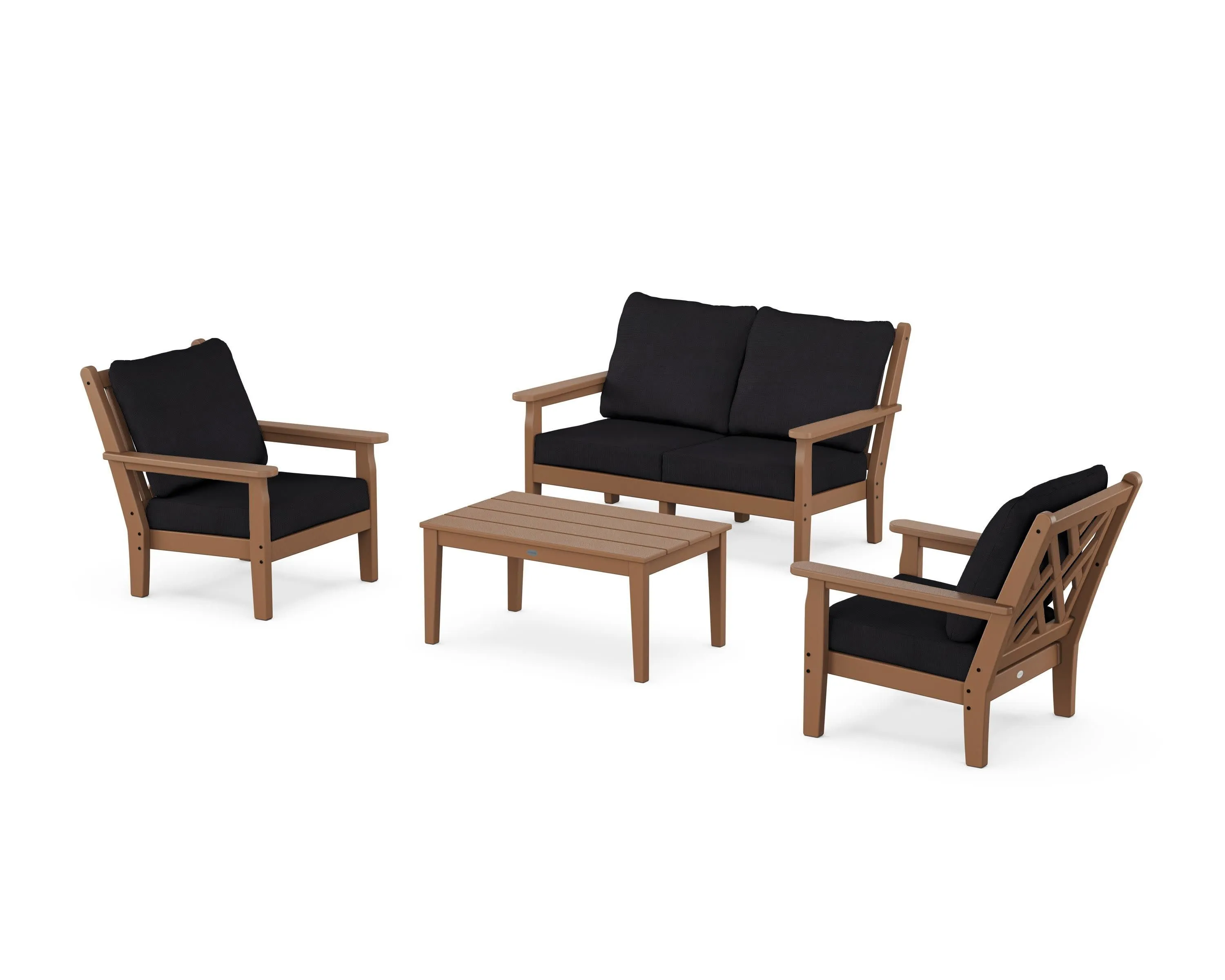 Chippendale 4-Piece Deep Seating Set with Loveseat