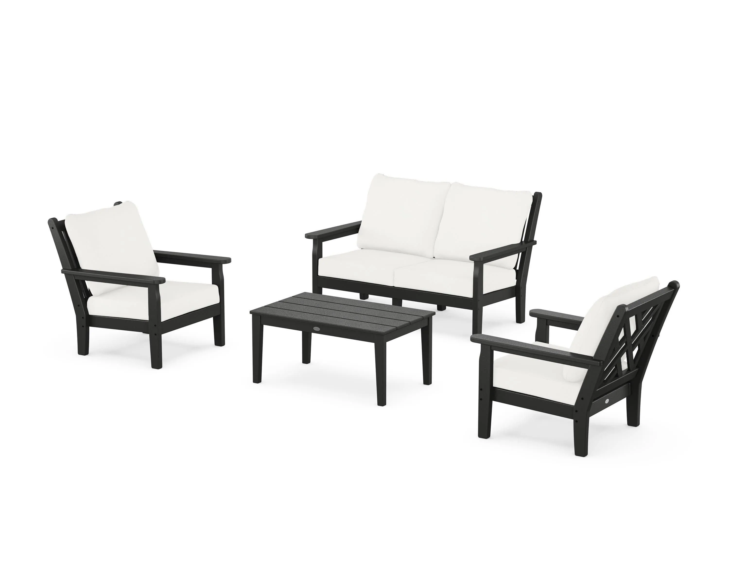 Chippendale 4-Piece Deep Seating Set with Loveseat