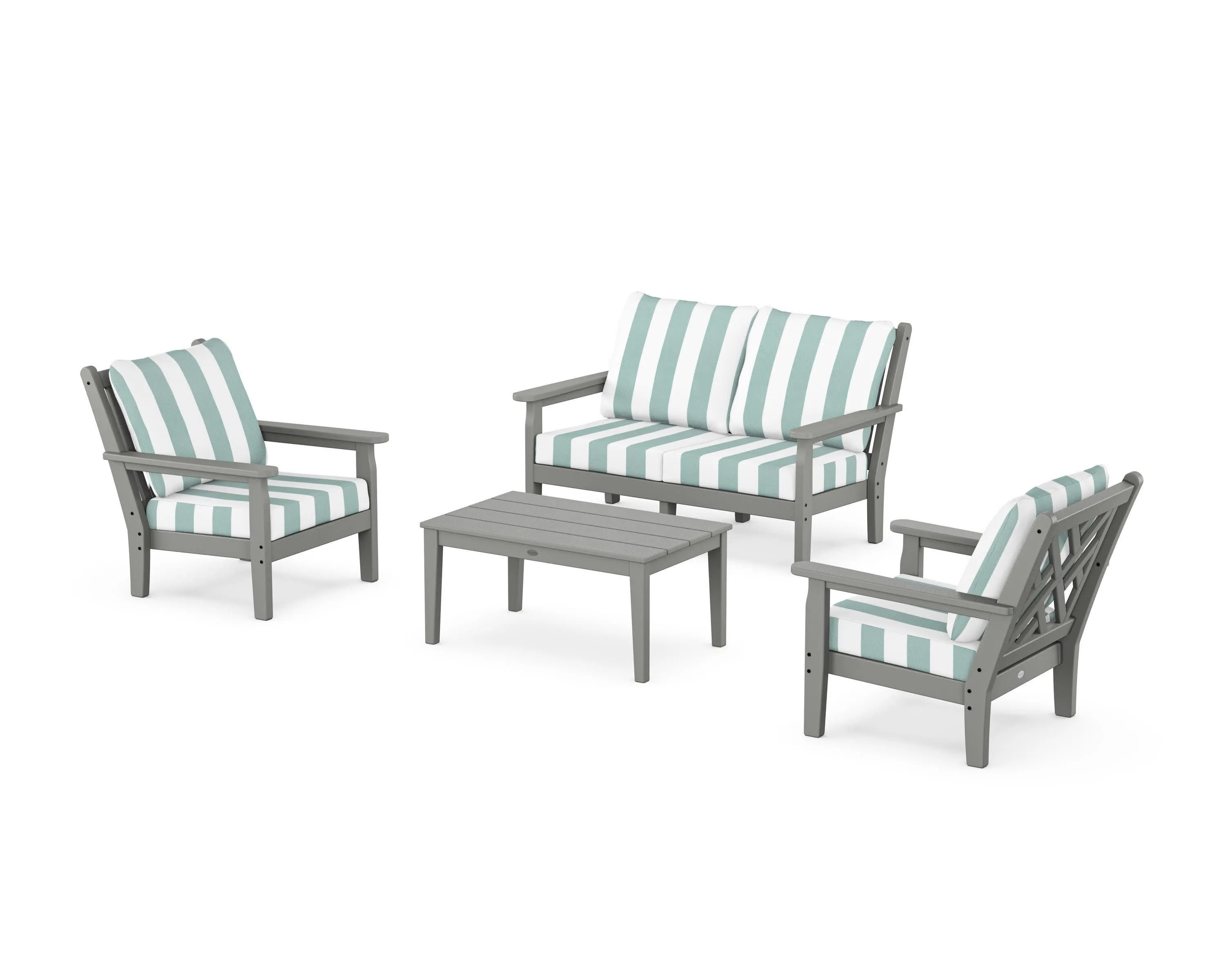 Chippendale 4-Piece Deep Seating Set with Loveseat