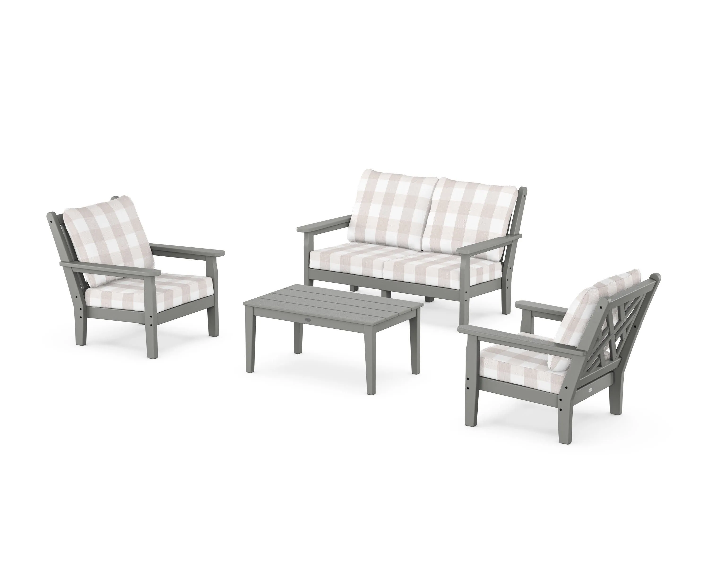 Chippendale 4-Piece Deep Seating Set with Loveseat