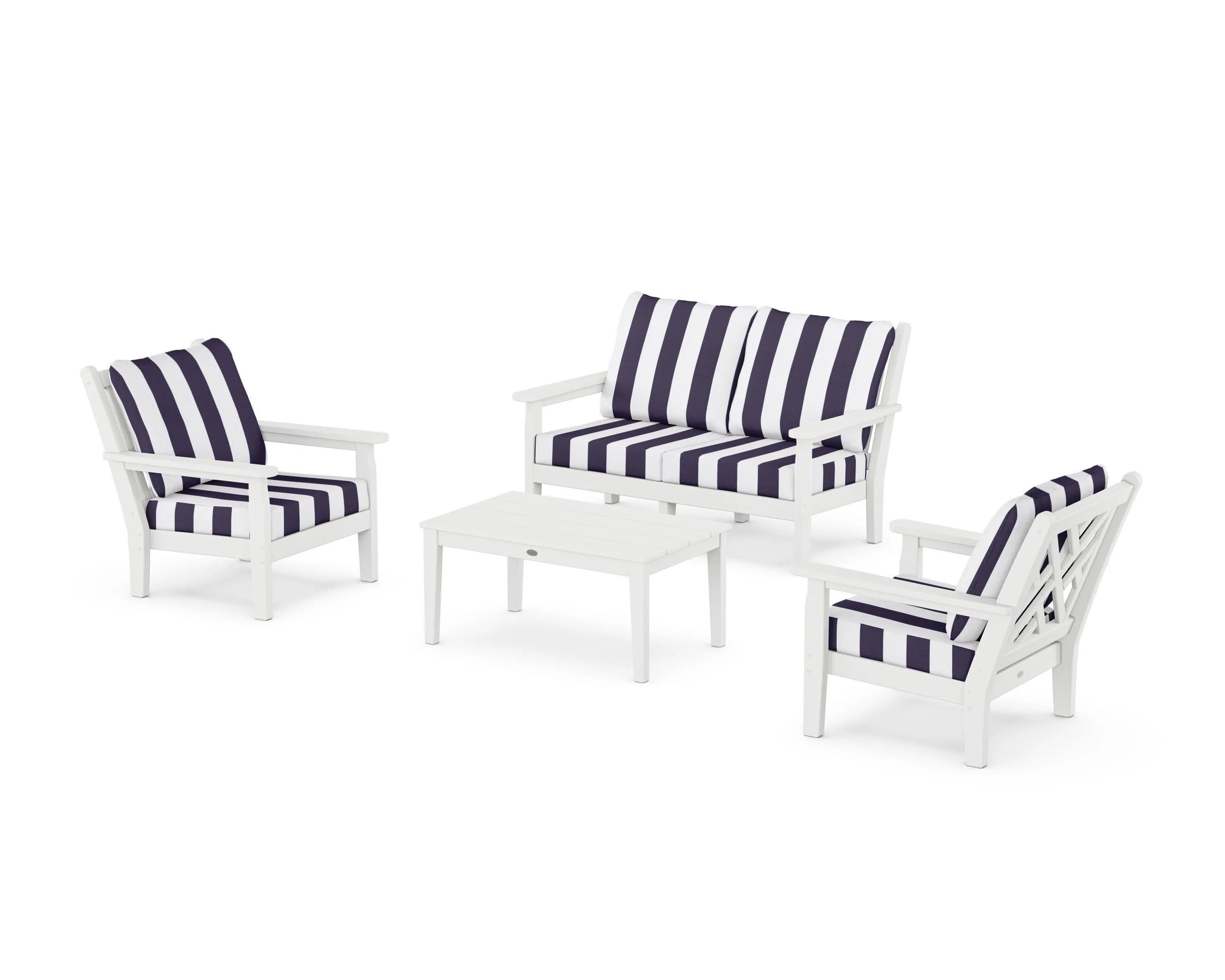 Chippendale 4-Piece Deep Seating Set with Loveseat