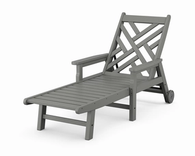 Chippendale Chaise with Arms and Wheelsoutdoor patio dining furniture set