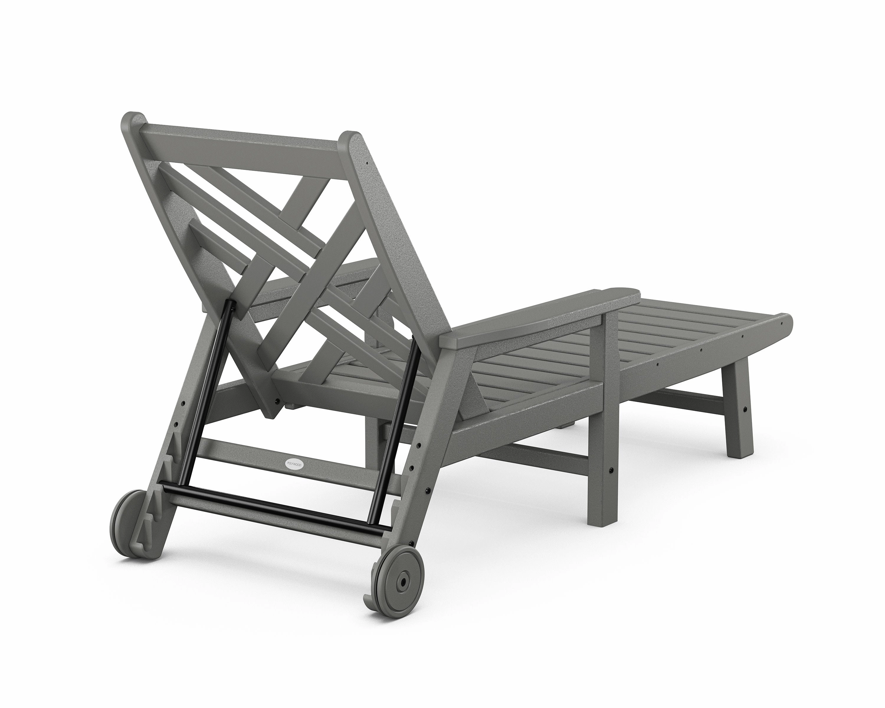Chippendale Chaise with Arms and Wheels