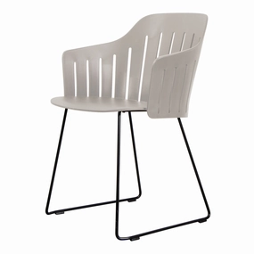 Choice Outdoor Chair - Sled Baseoutdoor patio dining furniture set