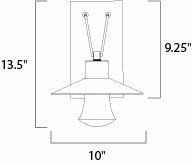 Civic LED Outdoor Wall Sconce Architectural Bronze