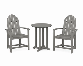 Classic Adirondack 3-Piece Round Bistro Dining Setoutdoor patio furniture set
