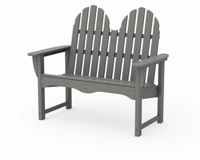 Classic Adirondack 48" Benchoutdoor patio dining furniture set