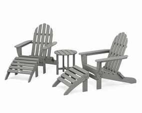 Classic Adirondack 5-Piece Casual Setoutdoor patio dining furniture set