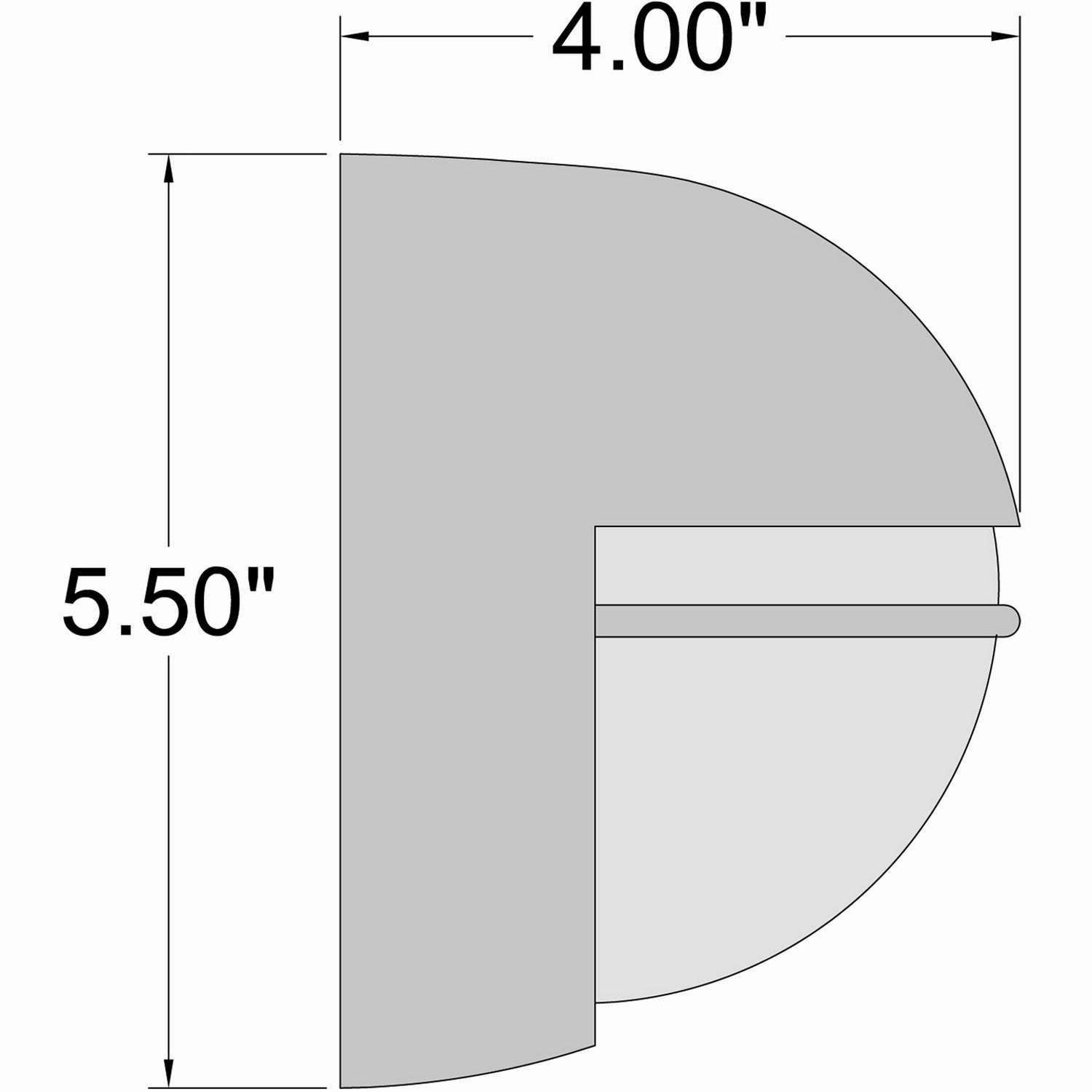 Clifton Oval LED Bulkhead White