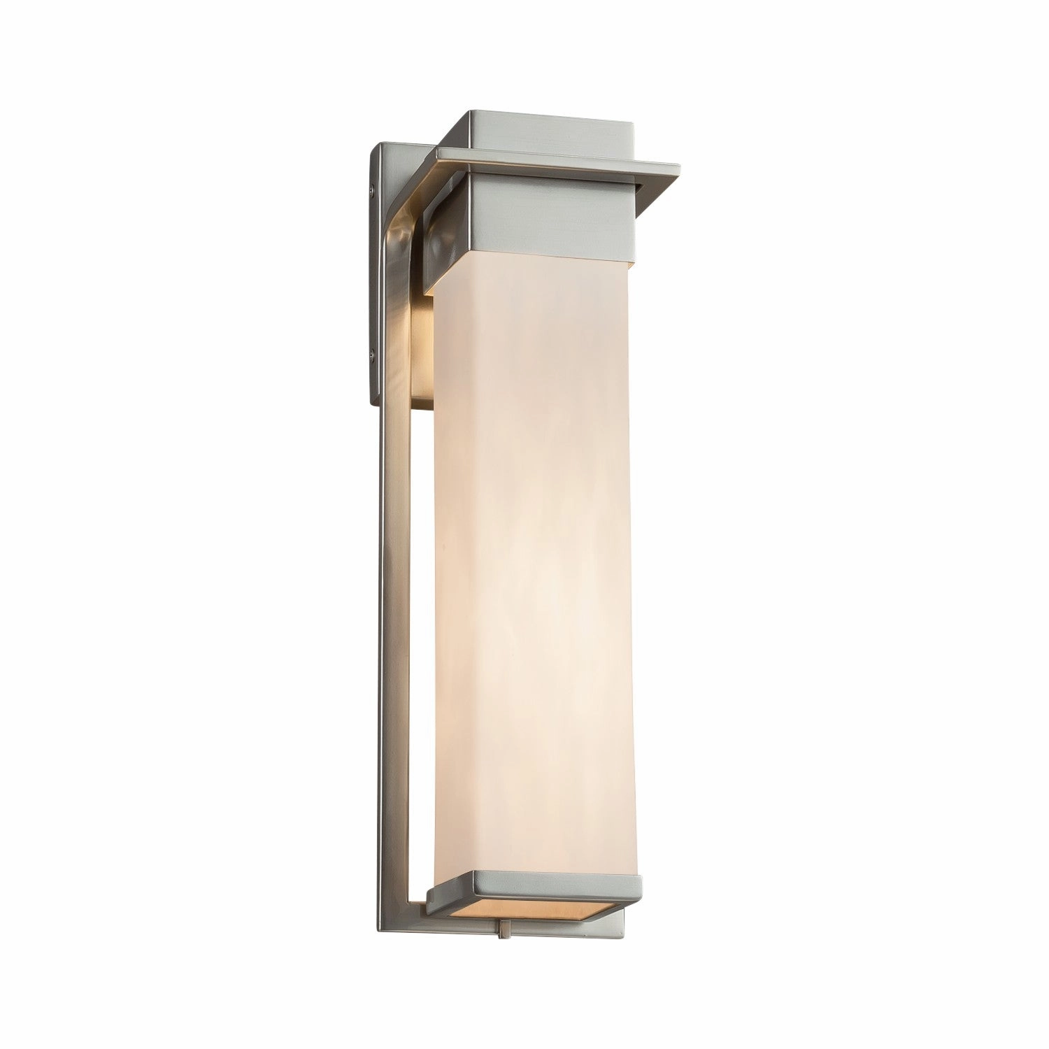 Clouds LED Outdoor Wall Sconce Brushed NickelOutdoor wall sconces with motion sensor