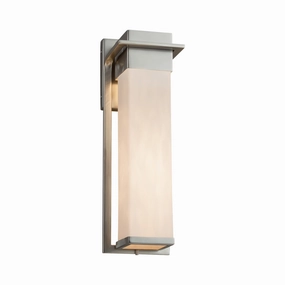 Clouds LED Outdoor Wall Sconce Brushed NickelOutdoor wall sconces with motion sensor