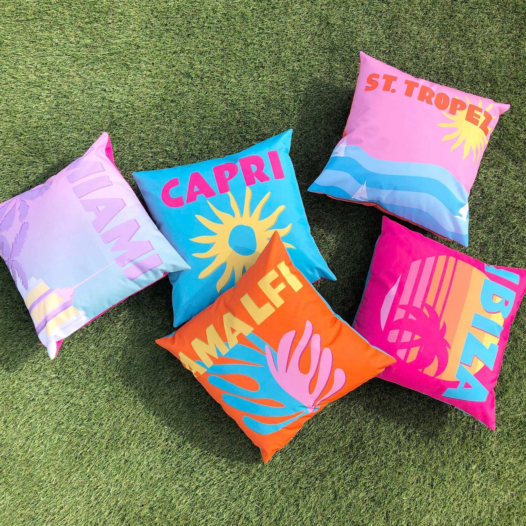 Coast - Multcoloured Outdoor Cushion 43x43cm