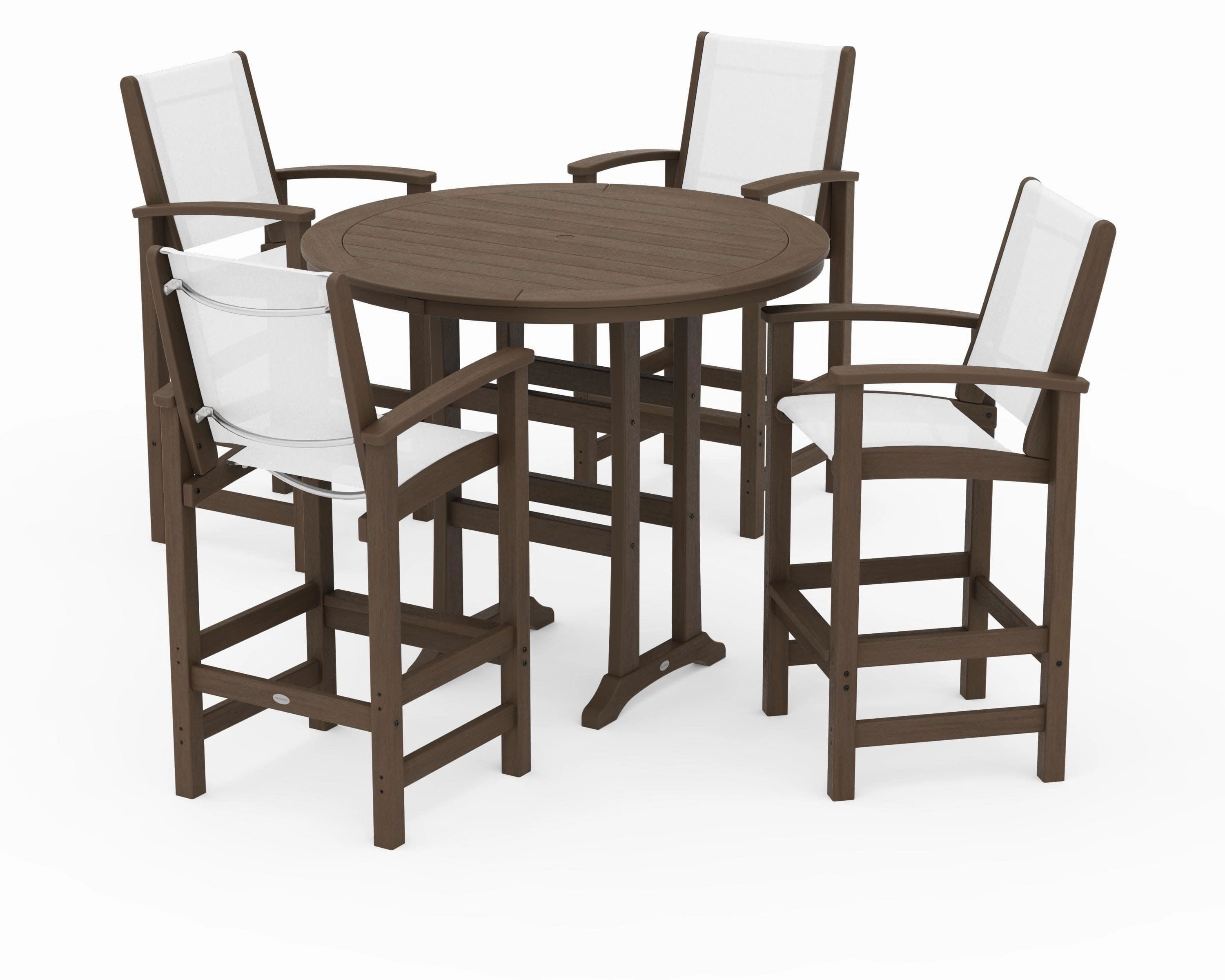 Coastal 5-Piece Nautical Trestle Bar Set