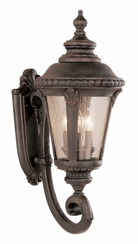 Commons Three Light Wall Lantern RustOutdoor wall sconces with motion sensor
