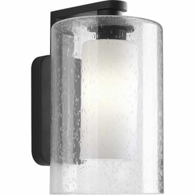 Compel One Light Wall Lantern BlackOutdoor wall sconces with motion sensor