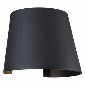 Cone LED Wallwasher BlackOutdoor wall sconces with motion sensor