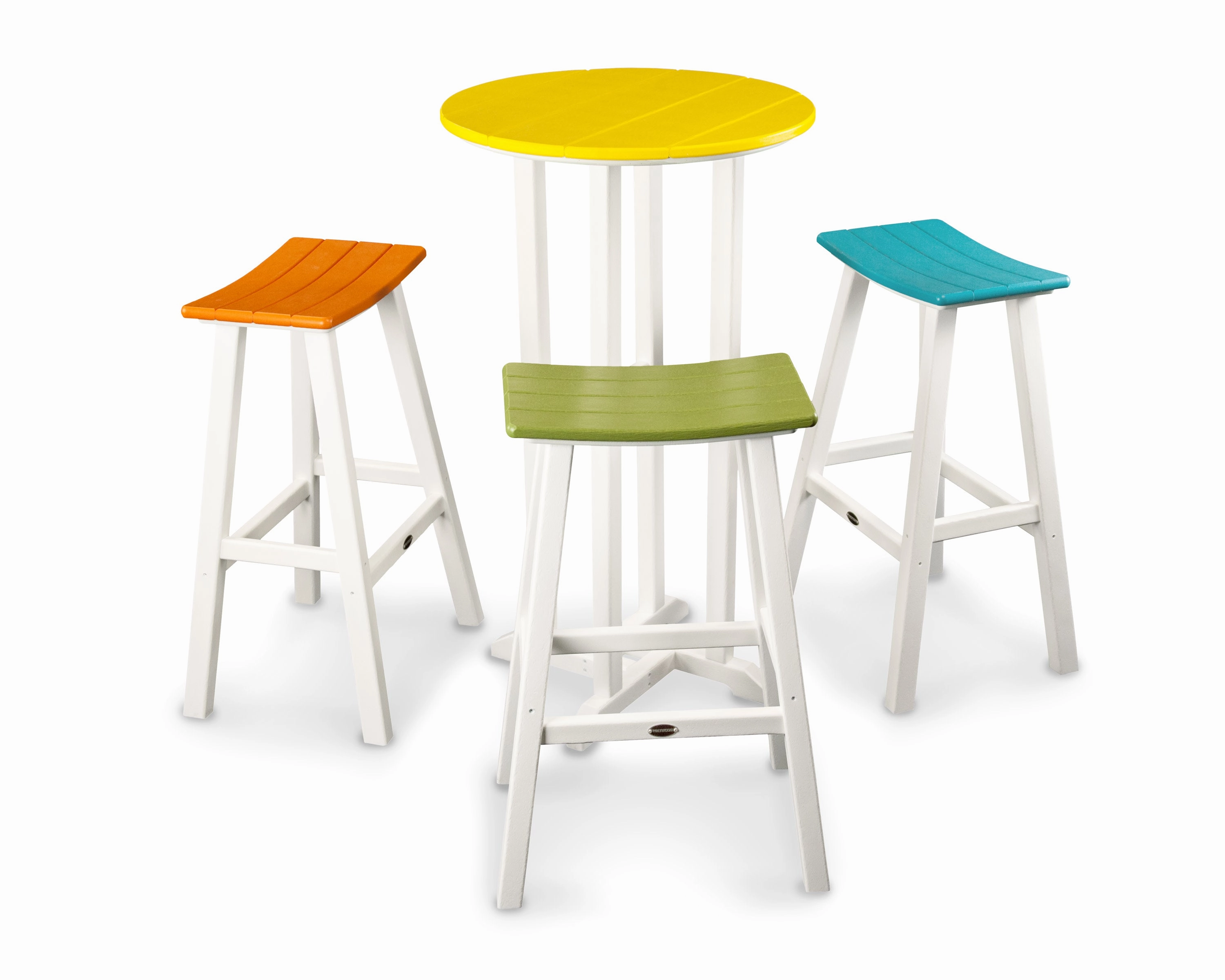 Contempo 4-Piece Round Saddle Bar Stool Setoutdoor patio furniture set