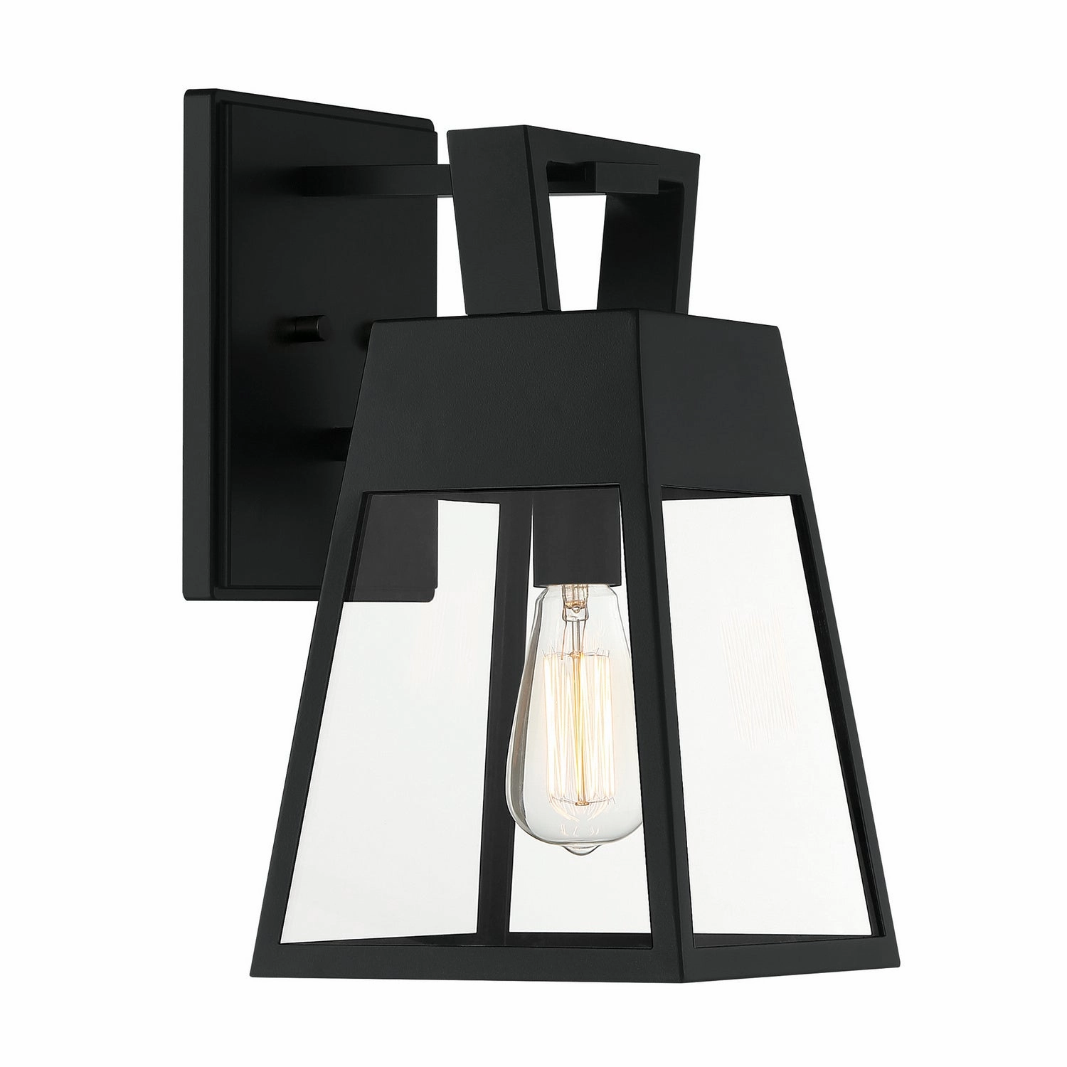 Cooper One Light Wall Lantern Matte BlackOutdoor wall sconces with motion sensor