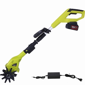 Cordless Electric Garden Tiller/Cultivator Adjustable with 20V 2.0 Ah Lithium Battery and Charger ergonomic garden hand tools for seniors