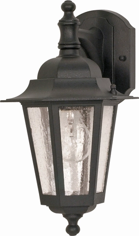 Cornerstone One Light Wall Lantern Textured BlackOutdoor wall sconces with motion sensor