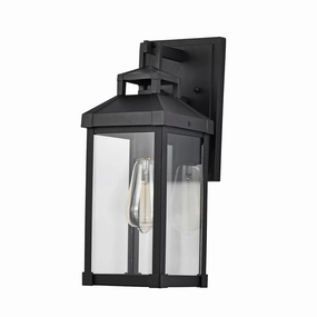 Corning One Light Wall Lantern Matte BlackOutdoor wall sconces with motion sensor