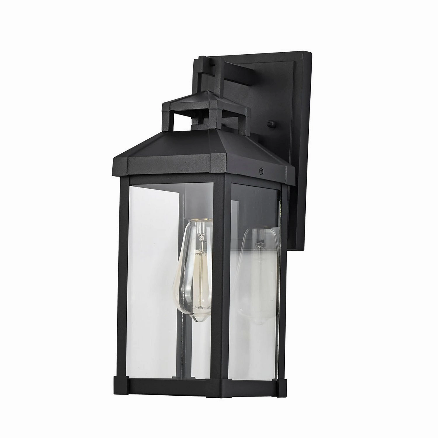 Corning One Light Wall Lantern Matte BlackOutdoor wall sconces with motion sensor