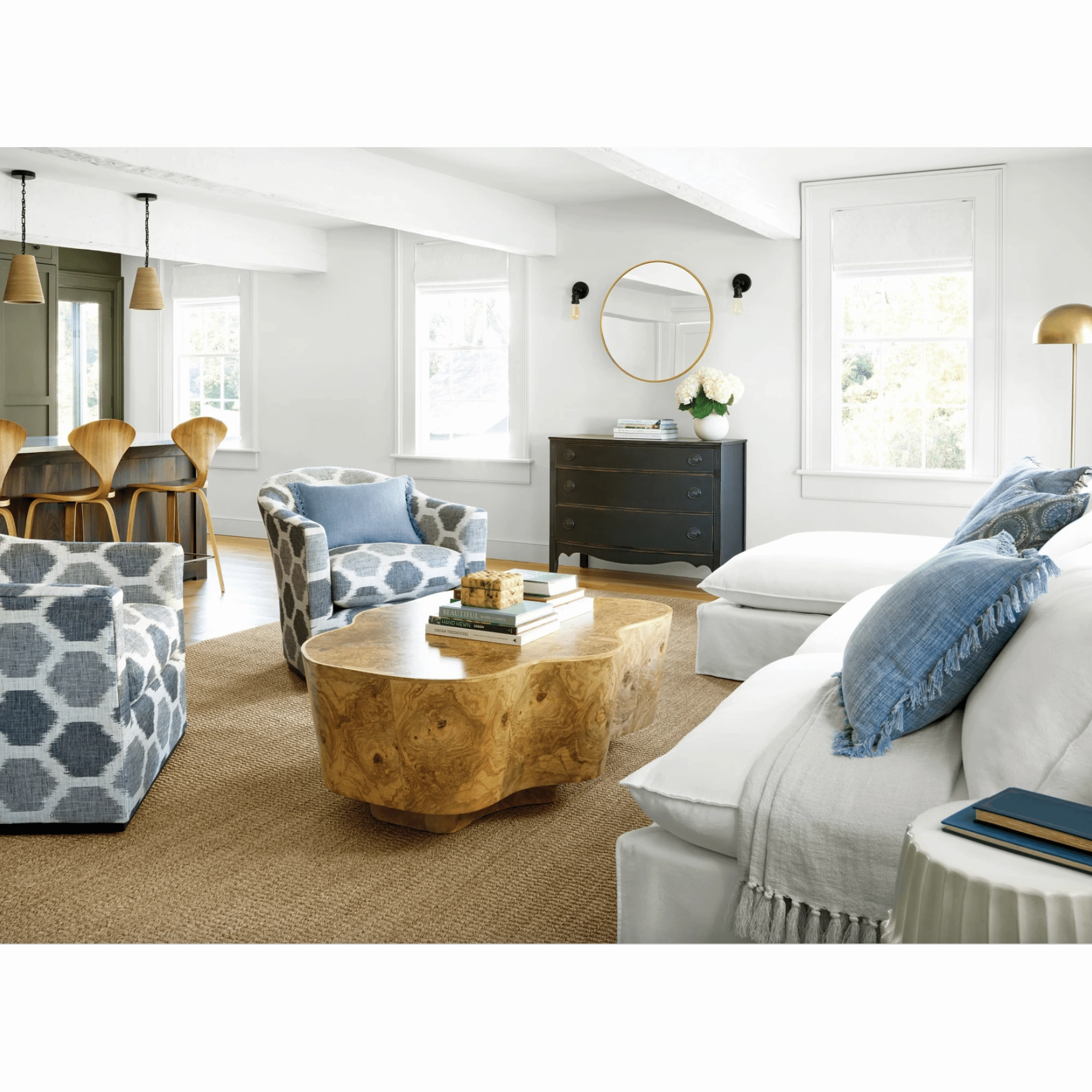 Coronado Indigo Indoor/Outdoor Decorative Pillow Cover