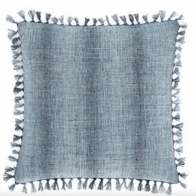 Coronado Indigo Indoor/Outdoor Decorative Pillow Coverwaterproof outdoor throw pillow