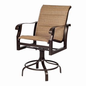 Cortland Padded Sling Swivel Counter Stoolaluminum alloy outdoor sofa set