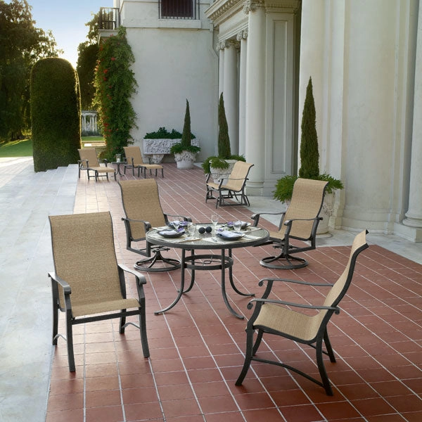 Cortland Sling Swivel Counter Stool