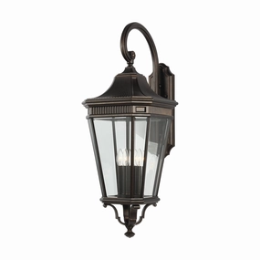 Cotswold Lane Four Light Wall Lantern Grecian BronzeOutdoor wall sconces with motion sensor