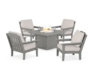 Cottage 5-Piece Deep Seating Set with Fire Pit Tableoutdoor patio dining furniture set