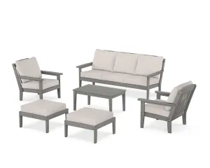 Cottage 6-Piece Lounge Sofa Setoutdoor patio dining furniture set