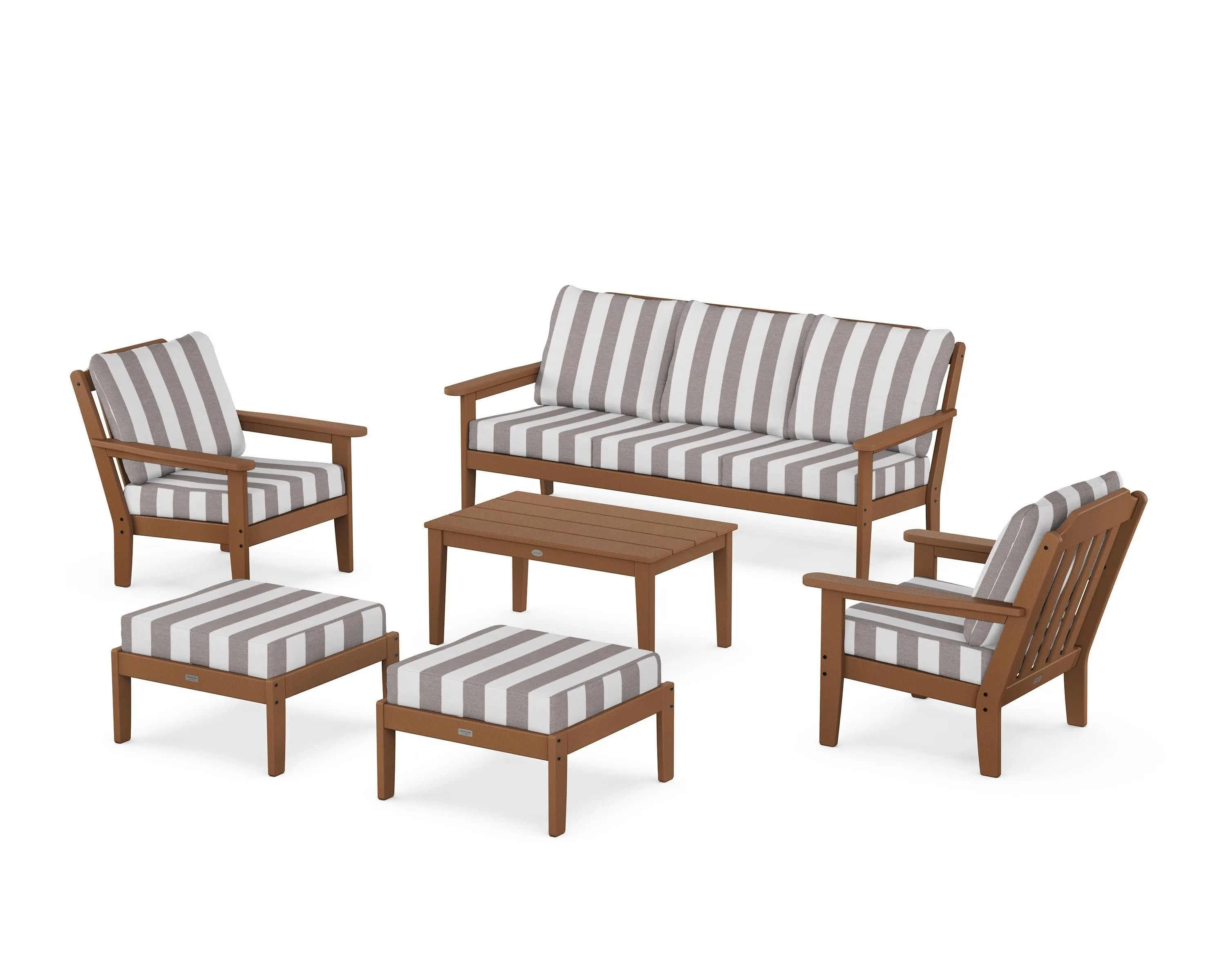 Cottage 6-Piece Lounge Sofa Set