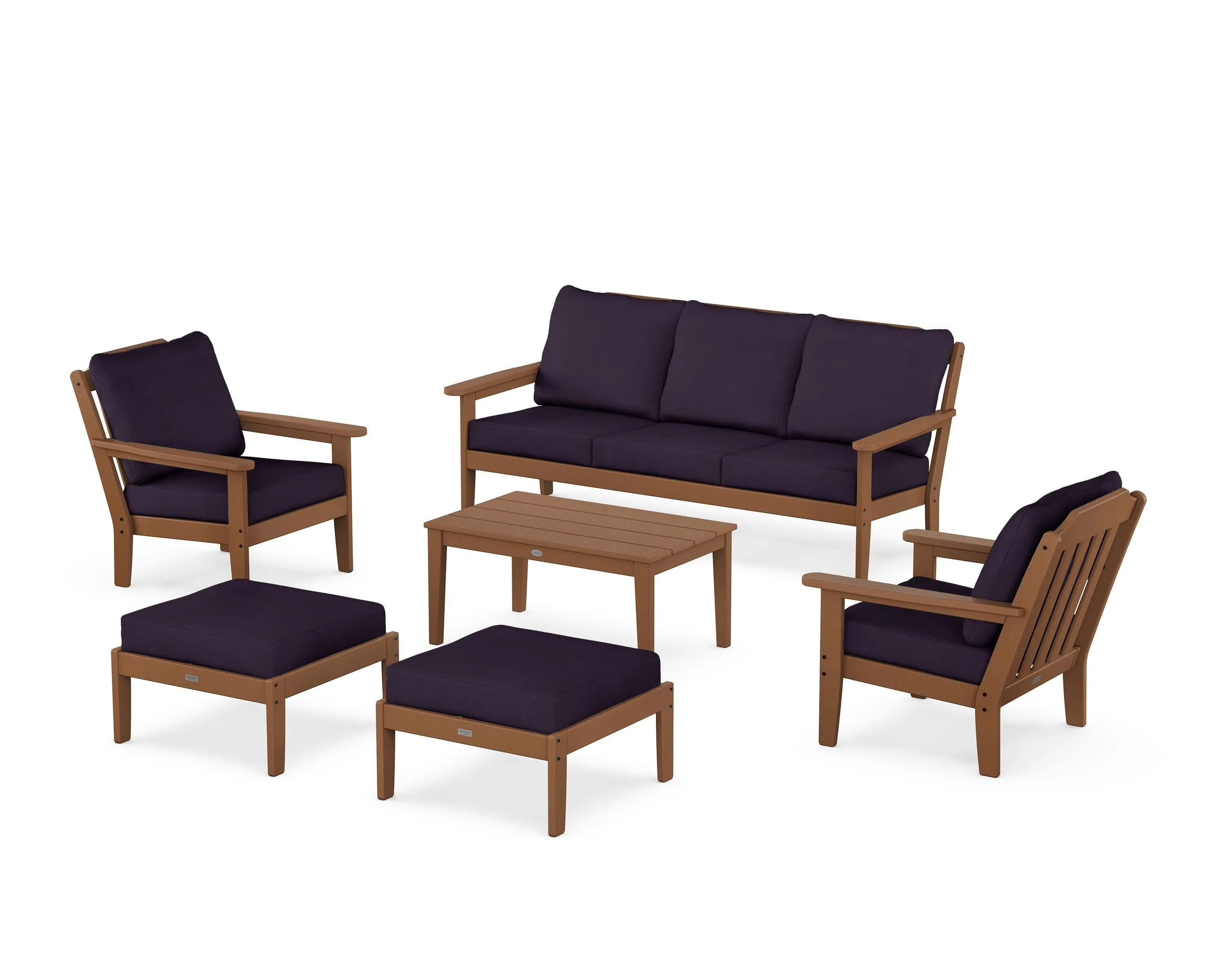 Cottage 6-Piece Lounge Sofa Set